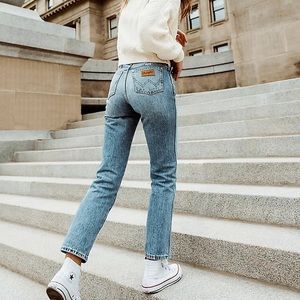 Wrangler Wild West High Rise Straight Jeans